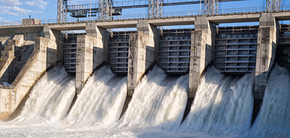 Hydro electric dam